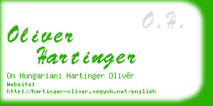 oliver hartinger business card